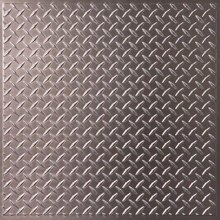 Ceilume Diamond Plate 2ft x 2ft Tin Ceiling Tile V3-DIAMND-22PBR